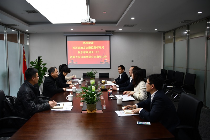 四川省地方金融监督管理局程永革副局长赴天府信用增进公司调研