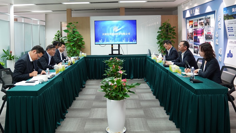 四川金控集团董事长林罡一行赴天府信用增进公司调研