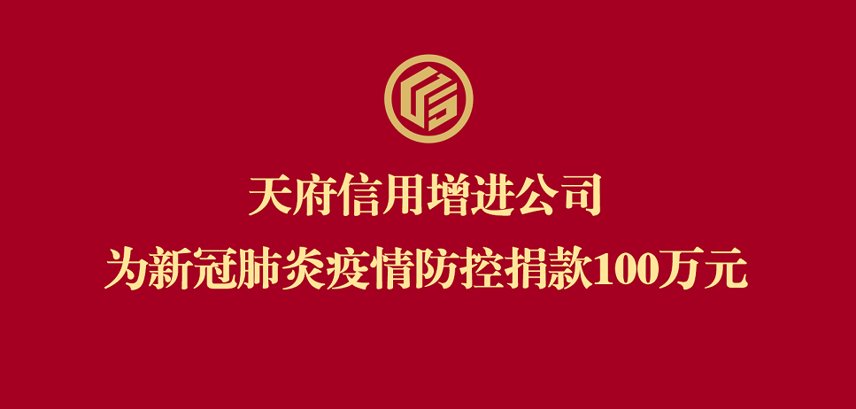 公司为新冠肺炎疫情防控捐款100万元